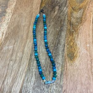 Turquoisea & Larimar Stone Necklace - Handmade